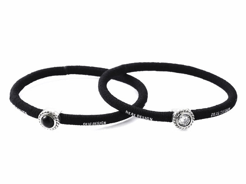 ヘアゴム：ミニコンチョ(ストーン)