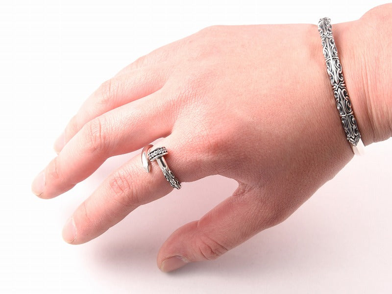 【DEAL DESIGN】 ゲート ネイルリング シルバー925 ゲートネイルリング