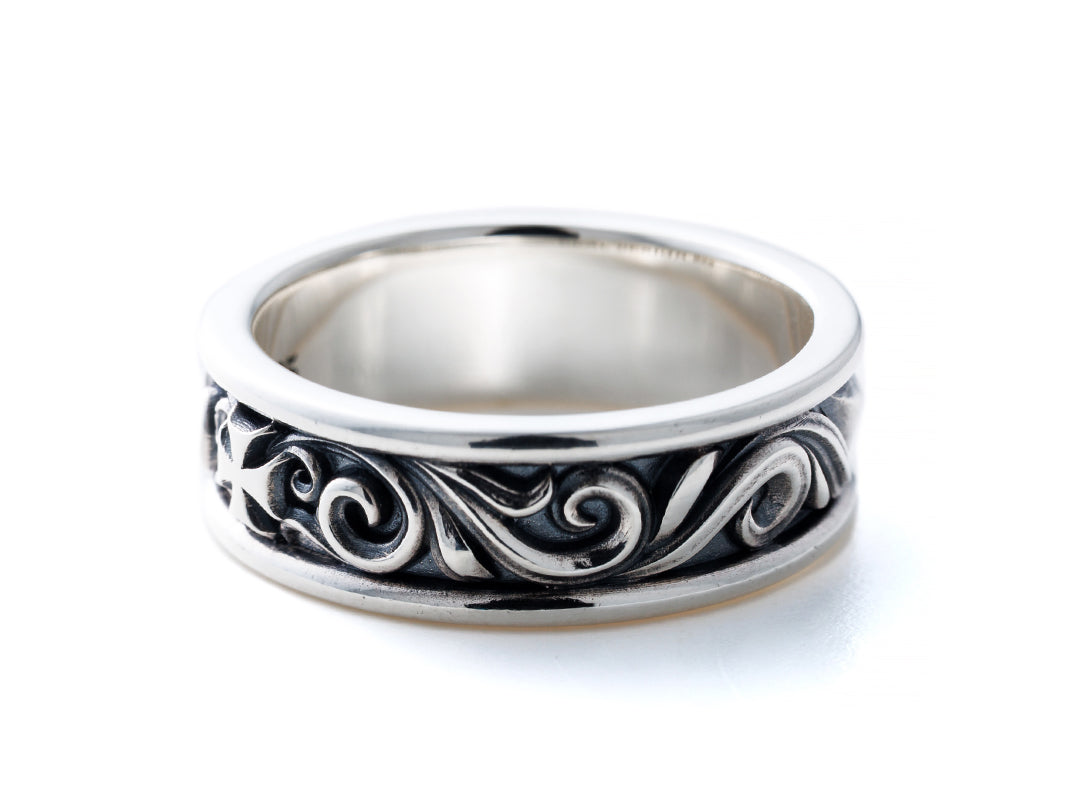 フローラルクロスリング