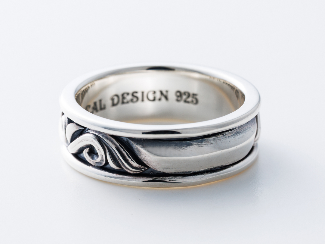 フローラルデザインリング フローラルクロスリング