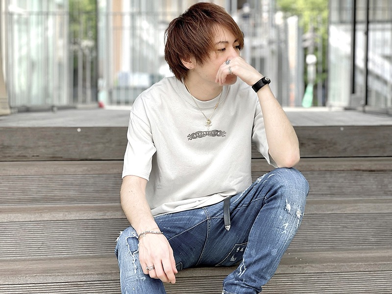 フラッグロゴTシャツ(グレー)